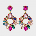 Statement Rhinestonest suured rippuvad k&otilde;rvar&otilde;ngad naistele V&auml;rvilised kristallist l&uuml;htrid disainer luksuslikud pulmapeo balli ehted