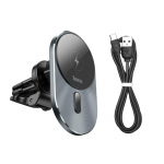 Magnetiline juhtmevaba autolaadija kinnitus iPhone 13 12 Pro Max 12 13 Mini 15w magnetilise kiirlaadimise &otilde;huventilaatori autotelefonile as picture hall v&auml;rv