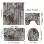 4 tk marmorist du&scaron;ikardin Veekindel 12 konksuga du&scaron;ikardin Vannitoa RuWC U-kujuline matt WC kaane kattepadi Vannitoa sisustus 4Pcs