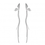 1 paar ripatsk&otilde;rvar&otilde;ngaid geomeetriline kaunistus Kvaliteetne trendikas naiste liblikas pikad tutid K&otilde;rvar&otilde;ngad moeehted h&otilde;be