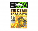 Ryugi HIN051 Infini Offset Worm konksud, suurus 1/0 (8480)
