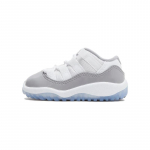 Air Jordan 11 Retro Low TD Tsementhallid Beebi tossid Valge &Uuml;likoolisinine 505836-140 25