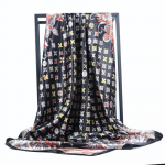 Kvaliteetsed luksuslikud siidist sallid peapael Sallid kaelasall naistele kett siidist sall naiste dekoratiivne sall 90*90cm