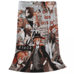 Chuuya Nakahara Kollaažtekid Bungou Stray Dogs Anime Flanell Uudsus Soojad Visketekid Voodikatte jaoks Kevad S&uuml;gis 75x100cm 30x40in