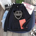 Jaapani anime Junji Ito Horror Graafilised kapuutsid Harajuku Ullzang Suurem&otilde;&otilde;tmelised Unisexge T&auml;navar&otilde;ivad Hip Hop Meeste Hoodid Unisex jaoks L