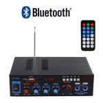 Mini BluetoothDigital Amplifier 2 kanaliga helitugevuse reguleerimise multifunktsionaalne stereoheliv&otilde;imendi kodukino k&otilde;lari jaoks Audio amplifier valge