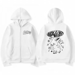 Korea uued teksad Bunny Kawaii Graafilised lukuga kapuutsid Mood Kpop Stiilis Armas kapuuts Meeste Naiste vabaaja jakid T&otilde;mblukuga dressipluusid M