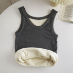 Naiste termovest s&uuml;gis- ja talvine sametist paksendatud soojendusega &uuml;laosa One size tumehall v&auml;rv