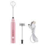 2-&uuml;hes kaasaskantav elektriline vispli roostevaba piim Fronther elektriline mikser 3-kiirusega USB-laetav h&otilde;be