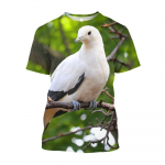 Animal Bird Dove Peace tr&uuml;kitud T-s&auml;rk Smooth Unisex Baggy Fashion Meeste T-s&auml;rgid Vabaajar&otilde;ivad T&auml;navar&otilde;ivad T-s&auml;rgid Topid L