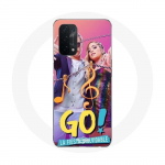 Coque pour Oppo A74 5G Poursuis Tes R&ecirc;ves M&iacute;a C&aacute;ceres et Juanma Portolesi Go! Vive a tu manera