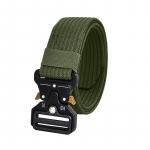 Meeste mittepoorsest sileda pandlaga l&otilde;uendist rihm, lihtne vaba aja nailonist punutud v&ouml;&ouml; Young Fashion Trend p&uuml;ksirihm 125cm khaki