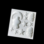1 tk Star Cloud Moon silikoonvorm Cupcake Fondant koogi kaunistamise t&ouml;&ouml;riistad &scaron;okolaadi Gumpaste vormid