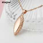 SIMJOO Rose Gold Color Moe isiksuse Stereoskoopiline Hobuse Eye Kaelakee