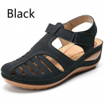 Uued naiste sandaalid suvised vintage kiilu sandaalid vabaaja v&auml;ljal&otilde;igetega naiste kingad Naiste naiste platvorm Retro sandaalid suures suuruses 40