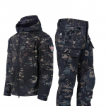 Uus s&otilde;jav&auml;e vormiriietus, Soft Shell veekindel taktikaline jope + p&uuml;ksid matkamiseks XXXL