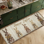 Cartoon Bunny Pattern Pehme k&ouml;&ouml;givaip V&auml;simusvastane K&ouml;&ouml;givaip Veekindel libisemisvastane Vaibade Komplekt Jooksuvaip Voodivaip Imav vaip k&ouml;&ouml;ki 40*60cm