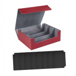 Kaarditeki kasti hoiukamber mahutab 1800 kaarti, vastupidav ja vastupidav m&auml;ng Black Red