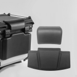 Motorcycle Passenger Backrest Pad Universal Durable Black Waterproof Rear Accessory Easy to