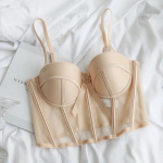 Seksikad naistepunased korsetttopsid, korsetttopsid, reguleeritavad rinnahoidja pitsid, seksikas bodipesu, k&auml;rbitud &uuml;laosa. 32/70B beež