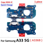 USB-laadimispordi plaadi painduv kaabli pistik Samsung Galaxy A33 5G A336 A336B mikrofonimooduli jaoks Copy With IC