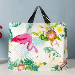 50 tk plastikust k&auml;ekottide riiete kauplus Ostlemine pakend kingituste hoiukoht kaasaskantav v&auml;rvipood universaalsed kotid &auml;ritasku jaoks 30x20x8cm