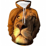 Kevad- ja s&uuml;gishooaja uus t&auml;navatrendi stiil 3D loomahundipea digiprintimine meeste vabaaja kapuutsiga pikkade varrukatega kampsun S