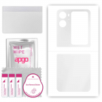 apgo Ultra Clear Protective Skin Sticker for the back compatible with Oppo Find N2 Flip, Wrap Film, Hydrogel Film, Flexible, Soft TPU with positioning