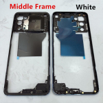 Housing For Realme GT Master Edition 5G 6.43&ldquo; Battery Cover Middle Frame Repair Replace Back Door Rear + Camera Lens ogo Middle Frame White