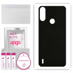 apgo Protective Skin Sticker for the back compatible with Motorola Moto E7i Power, Wrap Film, Foil, Vinyl - Pattern Matrix