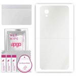 apgo Protective Skin Sticker for the back compatible with Alcatel 1 Plus, Wrap Film, Foil, Vinyl - Pattern Matte Transparent