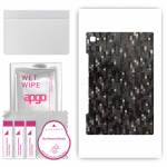 apgo Protective Skin Sticker for the back compatible with Blackview Tab 8, Wrap Film, Foil, Vinyl - Pattern Carbon Black Pixel