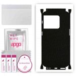 apgo Protective Skin Sticker for the back+sides compatible with OnePlus 10 Pro, Full Wrap Film, Foil, Vinyl - Pattern Matrix