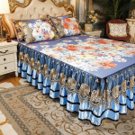 3 tk Ice Soft Mati voodikate masinas pestav tikandiga voodilina fikseeritud elastse ribaga Queen King-suurusele 3 Pcs 120x200cm