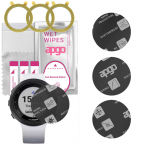 3x apgo MATTE Hybrid protective glass compatible with Garmin swim 2, flexible nano glass, great replacement for tempered glass, scratch-resistant, ful