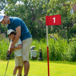 Golfilipud Pin Lipp Suure numbriga nailonist kaasaskantav harjutus koos toruga, m&auml;nguroheline 1