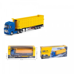 1/50 kallurhaagised, veoautod, m&auml;nguasjad, haagisega kallur, lastele m&otilde;eldud m&auml;nguautod 1/50-Size:29*4.5*8cmTRUCK sinine