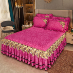 Paks soe voodikate voodil luksuslik seelikstiilis voodipesukomplekt queen-suuruses voodikate tikandiga puuvillane voodipesukate 48x74cm 2pcs