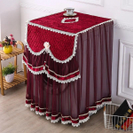 Pitsiline tikitud tualettruumi pesumasina kate Kodukaunistus Tualetikate Eemaldatav masinakate pesumasina kapp 60x60x85cm frontdoor