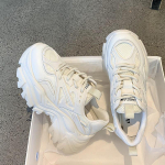 Paksu tallaga Daddy Shoes Naiste hingavast v&otilde;rgust kevadised uued mustad vabaaja spordijalatsid 35