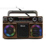 Kvaliteetne retro kaasaskantav raadio USB TF AM FM SW TV vintage disain laetav ja valmis saatmiseks koduraadio punane