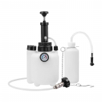 3L vedeliku piduri&otilde;hu eraldamise komplekt 1L t&auml;itepudeli ja silindriadapteriga, vaakumpumba eraldusr&otilde;hk 10-30 PSI auto siduri pneumaatiliste A B S s&uuml;steemide jaoks 40*18*8.4cm valge/must