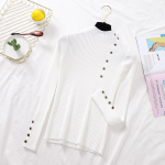 Naiste s&uuml;giskootud &otilde;hukesed kampsunid, kootud naiste puuvillased pehmed elastsed v&auml;rvilised pulloverid, n&ouml;&ouml;bid, t&auml;isvarrukatega kilpkaelus One Size