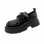 Punk Wind Fashion &Uuml;ksikud kingad S&uuml;gis Uus Devil Bat Wings Gooti naiste kingad Paksu p&otilde;hjaga veekindel platvorm metallkett 35 matt must v&auml;rv
