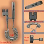 K&auml;eshoitav bidee pihustikomplekt Kahe režiimiga roostevabast terasest pihustusp&uuml;stol du&scaron;&scaron; k&auml;eshoitav tualett-bideesegisti pihusti du&scaron;&scaron; isepuhastuv G1/2