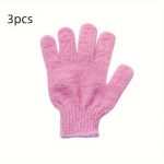 3/5 tkScrub Bath Gloves Scrub Bath God Exfoliate Scrub Mud Scrub Back Bath Gloves 3pcs roosa