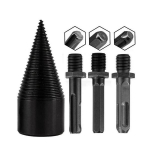 4 tk/komplekt K&uuml;ttepuude l&otilde;hkumispuur kuuskant/kandiline/ruut/&uuml;mmargune k&auml;epide 32/38/42 mm kiirterasest palgil&otilde;hkuja puurkoonus puidut&ouml;&ouml;tlemise elektrit&ouml;&ouml;riist 32 mm mitmev&auml;rviline