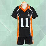 Anime Haikyuu Cosplay kost&uuml;&uuml;m Karasuno keskkooli v&otilde;rkpalliklubi Hinata Shyouyou Kageyama spordir&otilde;ivad kampsunid Halloweeni kingitused M