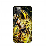 Coque Maniacase pour Iphone 14 Pro Max Son Goku Super Saiyan SSJ3 Attaque point Dragon