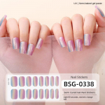 Sibula roosa gradient plahvatusohtlik poolkuivanud manik&uuml;&uuml;ri kleebised p&auml;rlmutterlillad geelk&uuml;&uuml;nte kleebised